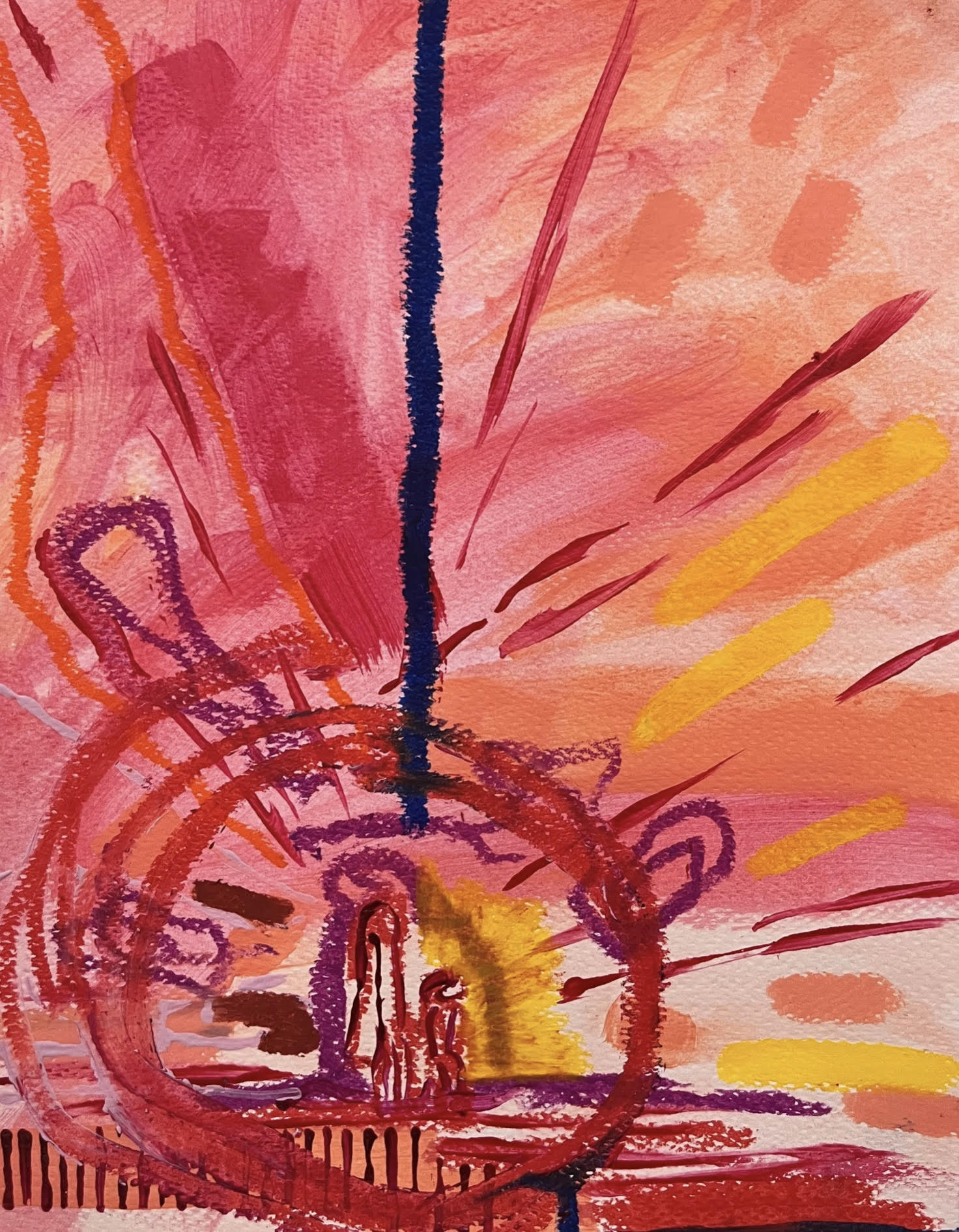 Scattered painting