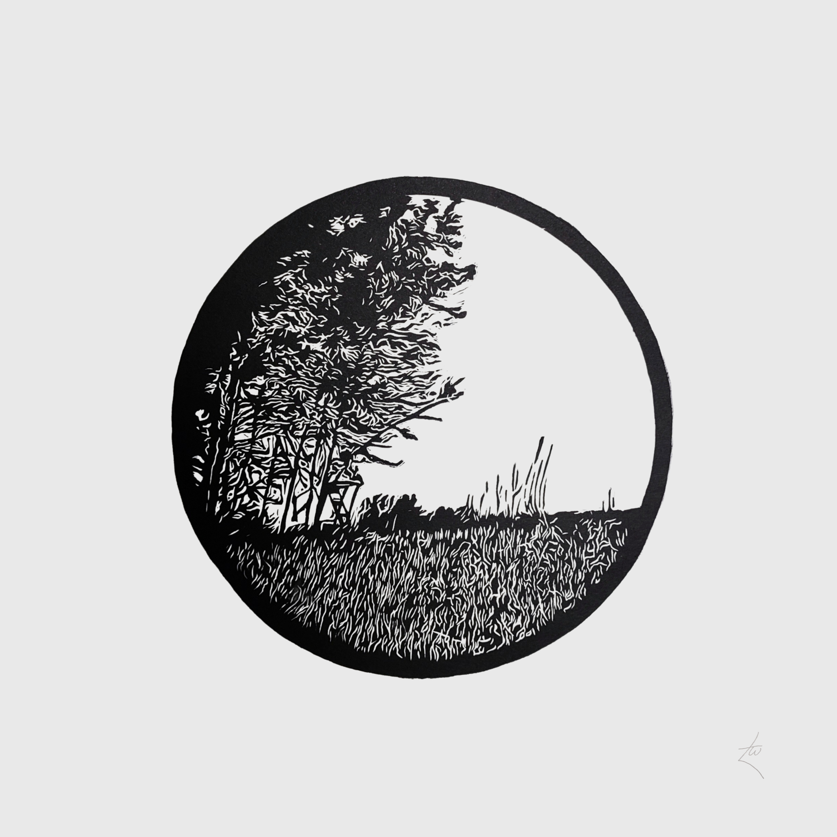 „Landscape with ladder”
